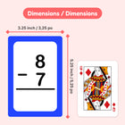 The Fidget Game Addition & Subtraction Card Pack-Promotes understanding of early math facts through repetition