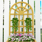 Outsunny - jardinière surélevée en bois avec treillis à claire-voie - 23,6 po L x 11,8 po l x 47,2 po H -Équipé de trois trous de drainage intégrés pour éviter l'engorgement
