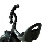 Qaba Kids Sturdy Tricycle - Black-Overall Dimensions: 31.1" L x 19.9" W x 22.8" H (79 x 50.5 x 58 cm) 