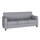Sofa de la série HERCULES Diplomat en cuir gris (BT-827-3-GY-GG)-Style contemporain