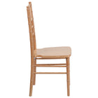 Flash Furniture HERCULES Series Natural Wood Chiavari Chair-Stacks up to 10 Chairs