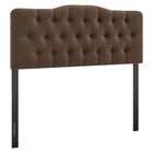 Modway Annabel Premium Linen Blend Queen Headboard - Cocoa-Premium Linen Blend Upholstery