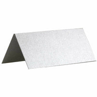 JAM Paper Printable Place Cards - 3 3/4" x 1-3/4" - Stardream Metallic Silver Placecards - 12 Pack-Color: Stardream Metallic Silver / Complement any party theme and signify a special event with colorful place cards.