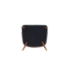 Manhattan Comfort Reeva 23.23" Modern Leatherette Upholstered Dining Chair - Walnut and Graphite Grey-30 Day Limited Manufacturer's Warranty