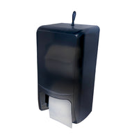 Globe Standard Twin Roll Toilet Paper Dispenser-Ideal for high volume areas requiring an efficient dispenser