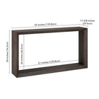 Hudson&Canal Osmond 55"W Console Table - Alder Brown-9