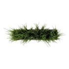 Monarch Specialties - 9374 Gazon Artificiel 12" de Haut - Pot en Bois Brun-La verdure est installée dans un pot rectangulaire en bois brun avec un fini grain naturel, créant une base chaleureuse et structurée qui renforce son aspect réaliste
