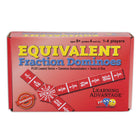 Learning Advantage Equivalent Fraction Dominoes-USE AT HOME OR IN THE CLASSROOM -- Play these educational games in the classroom or at home during family game night.