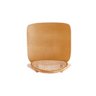 Manhattan Comfort Versailles 18.5" Industry Chic Round Back Dining Chair - Nature - Set of 4-30 Day Limited Manufacturer's Warranty
