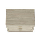 Manhattan Comfort - Ensemble de 2 tables de chevet modernes Evelyn 32" à 3 tiroirs - Naturel-20 po L x 32 po l x 24 po H