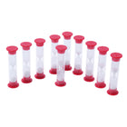 Learning Advantage Sand Timers - 1 Minute - 10 Per Pack - 3 Packs -Material: Plastic