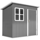 Outsunny 7' x 4' Outdoor Storage Shed with Window-Ample dimensions provide excellent storage for garden tools and equipment
