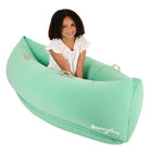 Bouncyband Comfy Hugging Peapod Sensory Pod - 60" - Ages 6-12 - Green-Focus is increased by the soft embrace of the peapod relieving anxiety and stress
