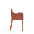 Manhattan Comfort - Lot de 2 chaises de salle à manger modernes Vogue 23,43 po en similicuir rembourré - Argile-Livré chez vous entièrement assemblé Aucun assemblage requis