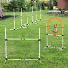 PawHut Dog Agility Training Equipment 3-Piece Set-Agility Equipment for dogs' exercise, show training, obedience training, jump training, casual play, and introductory training. 