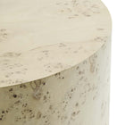 Modway - Cosmos Rond de 35 po Table basse en bois de burl - Burl blanchi-7