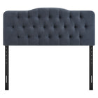 Modway Annabel Premium Linen Blend King Headboard - Denim-Dense Foam Padded Headboard