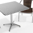 Flash Furniture – Table carrée de 31,5 po en aluminium avec 2 sièges en rotin, intérieur/extérieur (TLH32SQ020CHR2)-7