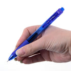 Pentel EnerGel-X Retractable Gel Roller Needle Tip - 0.5 mm - Blue - 12 Pack  -Part of Pentel’s exclusive Recycology line of recycled products. Over 50% of the materials used to create these products were recycled materials.