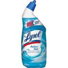 Lysol Toilet Bowl Cleaner - Action Gel - Spring Waterfall - 710 mL-Leaving entire toilet deodorized with a fresh scent