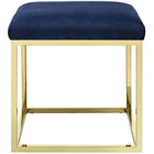 Modway Anticipate Ottoman - Gold/Navy-Non-Marking Foot Caps