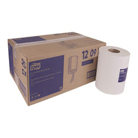 Tork Advanced Soft Centrefeed Hand Towel - 2-Ply - White - 500 Sheets/Roll - 6 Pack-Hygienic - Touch only the dispensing towel and reduce cross contamination