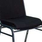Flash Furniture HERCULES Heavy Duty Black Dot Fabric Stack Chair-Black Patterned Fabric Upholstery