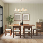 Modway Sunlit Squiggle 4-Arm Pendant Light - Natural/White-Fabric Shades