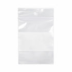 KL Rubber - Sac refermable en polyéthylène avec bloc d’identification blanc et trou de suspension - 2 Mil - 2 x 3 po - paquet de 1000-Lèvre décalée avec fermeture refermable durable pour une ouverture facile et une fermeture sécurisée
