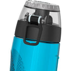 Thermos Water Bottle - 710ml -  Blue-Flip-up carry loop