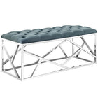 Modway Intersperse Bench - Sea Blue-Modern Bed or Living Room Bench