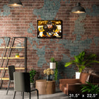 Sidney Crosby Pittsburgh Penguins Face-off Close-up - Framed Canvas - 31" x 22"-Officially licensed by the NHL and NHLPA