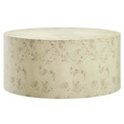 Modway - Cosmos Rond de 35 po Table basse en bois de burl - Burl blanchi-Design moderne, inspiré de la nature