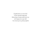 Mill Brook Studio Baby Greeting Cards/Envelopes - 5-3/8" x 7-3/4" - Boy: Teddy Bear - 18 Pack-Printed on premium uncoated paper