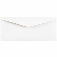 Jam Paper #11 Business Commercial Envelopes - 4 1/2" H x 10 3/8" W - White - 50 Pack-White Envelopes