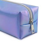 Fashion Stationery - Étui à crayons en denim iridescent - 8,27 po L x 2,76 po l x 2,95 po H - Lilas-1 compartiment à fermeture éclair