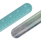 Pep Rally Slap Ruler - 12"/30cm - Scallops-Slap feature wraps the ruler around your wrist and small objects