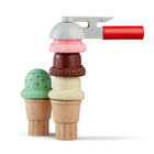 Melissa & Doug, Coffret Jeu crème glacée avec cuillère et cornets de glace magnétiques en bois pour les jeux de rôle, jouet pour les tout-petits-Encourage la narration, le comptage, le tri et la motricité fine