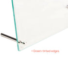 Deflecto Beveled Edge Sign Holder - 8 1/2" x 11" - Green Tinted Border-10.08"W x 3.38"D x 12.44"H