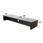 Rocelco Dual Monitor Stand w/3AC - 1 USB - 1 USB-C - Black-Dual Monitor Stands has 1 USB and 1 USB-C charge ports. 
