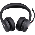 Yealink BH70 Stereo Wireless Bluetooth Headset with USB-C/A Adapter - Microsoft Teams - Black-Innovative Noise Reduction System with 3-Mic Noise Cancellation solution, bringing a 74% increase in microphone length from 78mm to 135.7mm