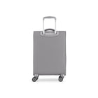 Bugatti Amsterdam Softside Carry-on Luggage - Grey-Built-in AirTagTM Holder to keep track of your luggage