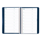 Blueline - 2026 Agenda quotidien avec reliure spirale - 8 po x 5 po - Bleu - Bilingue-Espace pour notes sur chaque page avec sommaire des dépenses à la fin de chaque mois