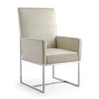 Manhattan Comfort - Chaise de salle à manger moderne Element 60,3 cm en velours capitonné - Champagne-Chaise de salle à manger moderne parfaite pour la salle à manger et le salon