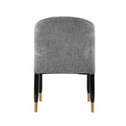 Manhattan Comfort Ola 21.46" Modern Chenille Upholstered Dining Chair - Grey - Set of 2-Delivered to you Fully Assembled! No Assembly Required