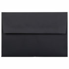 JAM Paper - Enveloppes d'invitation A8 doublées d'aluminium - 5,5 x 8,125 - lin noir avec feuille d'or - Paquet de 50-Ces enveloppes sont parfaites pour envoyer des invitations, des cartes de voeux, des RSVP, des cartes de remerciement, des cadeaux d'anniversaire, des remises de diplômes, des vacances et plus encore