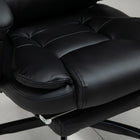 Vinsetto - Chaise de bureau de massage à vibrations 7 points avec roulettes pivotantes - noir-Couleur : Noir