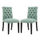 Modway Duchess Fabric Dining Chair - Laguna - 2 Pack-Dense Foam Padding for Comfort