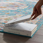 Modway - Success Médaillon vintage floral vieilli Anisah Tapis de 5 pi l x 8 pi L - Bleu ivoire clair, jaune, orange-Polypropylène croisé 100% doux