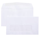 SupremeX Window Envelopes - #8 - Open Side - 24lb White Wove - 3-5/8" x 6-1/2" - Box of 1000-White Wove